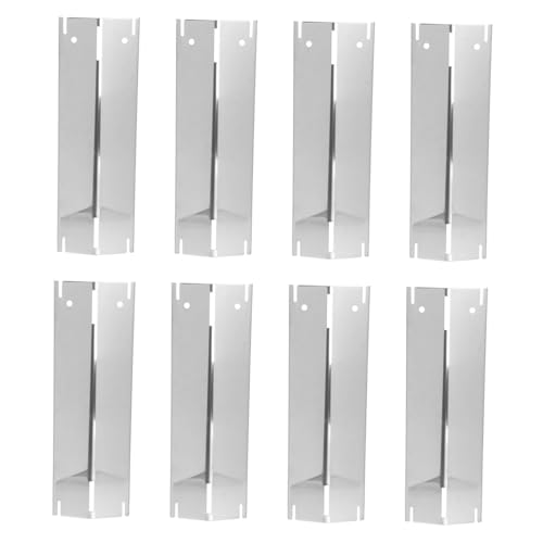 GALPADA 8 Stück Grill Heat Plates Teiliges Hitzebeständige Ersatzteile für Gasgrill Gleichmäßige Wärmeverteilung Einfach zu Montieren Langlebige BBQ Grill Ersatzteile von GALPADA