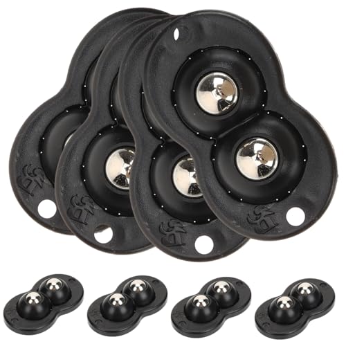 GALPADA 8 Stück Selbstklebende Mini kugelrollen Schwenkbare Möbelrollen für Aufbewahrungsboxen und Mülleimer Geräuscharm Kratzfest Belastbar für Küchengeräte und Schränke von GALPADA