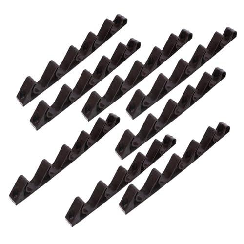 GALPADA 8 Stück Teiliges Gartenstuhl Verstellbügel aus Wetterfestem Nylon mit Fach Verstellbarem Ergonomie Halteclip für Garten Camping und Terrassenliegen von GALPADA