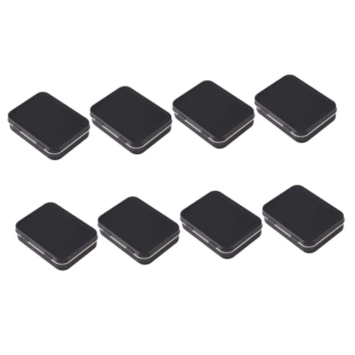 GALPADA 8 Stück Teiliges Mini Metall Aufbewahrungsboxen Robust Portabel für Kosmetik Schmuck und Kleinteile zum Reisen Schwarz GALPADA 8 Stück Teiliges Mini Metall Aufbewahrungsboxen Robust Portabel für Kosmetik Schmuck und Kleinteile zum Reisen Schwarz von GALPADA