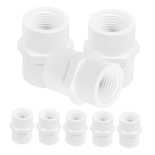 GALPADA 8 Stück Teiliges Pvc rohrverbinder mit Innengewinde Robuster Adapter für Rohr Schlagfeste Wasserfeste Verbindung für Haus und Industrie Schnelle Installation Vielseitig für von GALPADA