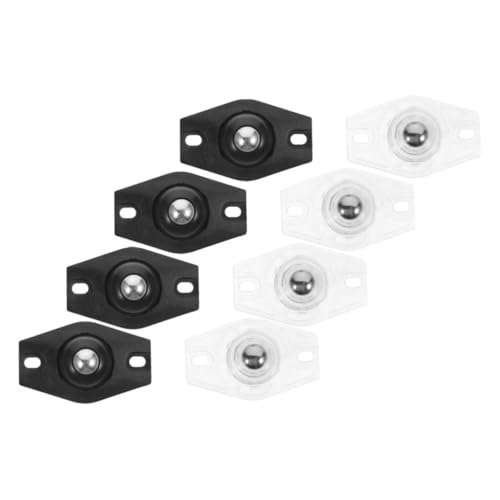 GALPADA 8 Stück Teiliges Selbstklebende Mini Lenkrollen für Aufbewahrungsboxen und Mülltonnen Drehbare Schwarze mit Stahlkugeln Leicht Montierbare Möbel Geräterollen Geräuscharm und GALPADA 8 Stück Teiliges Selbstklebende Mini Lenkrollen für Aufbewahrungsboxen und Mülltonnen Drehbare Schwarze mit Stahlkugeln Leicht Montierbare Möbel Geräterollen Geräuscharm und von GALPADA