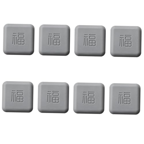 GALPADA 8 Stück Teiliges Silikon Türstopper mit Klebefunktion Stoßdämpfende Kollisions Pads für Möbel und Wandschutz Geräuschreduzierend Installieren für Wohn und Badezimmer von GALPADA