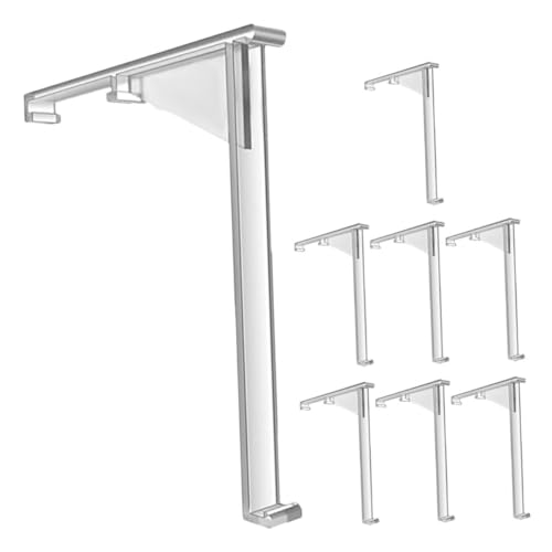 GALPADA 8 Stück Transparente Clips für Vorhangverkleidungen Unsichtbare Montagehalterung für Fenster und Passform für Ecken GALPADA 8 Stück Transparente Clips für Vorhangverkleidungen Unsichtbare Montagehalterung für Fenster und Passform für Ecken von GALPADA