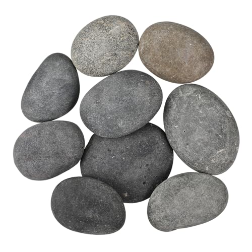 GALPADA 9 Stück Flache Dekosteine Glatte Flusskiesel zum Bemalen für DIY Basteln Garten Aquariumdekoration Kinderfreundliche Handwerkssteine für Kreative Kunstprojekte GALPADA 9 Stück Flache Dekosteine Glatte Flusskiesel zum Bemalen für DIY Basteln Garten Aquariumdekoration Kinderfreundliche Handwerkssteine für Kreative Kunstprojekte von GALPADA
