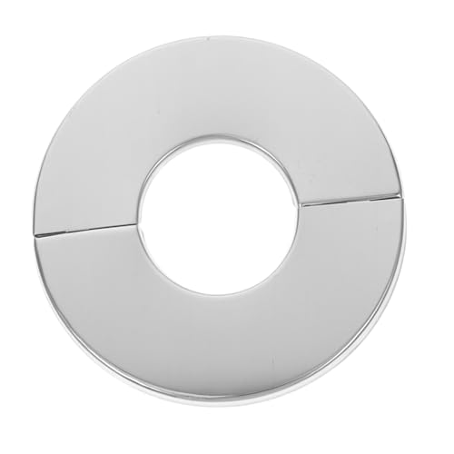 GALPADA Abdeckplatte für Runde Wasserrohre Split Design Rostfrei Langlebig Einfache Montage Dekorative Rohrabdeckung für Wasserhähne und Toilettenanschlüsse Verbirgt Rohrfehler für von GALPADA