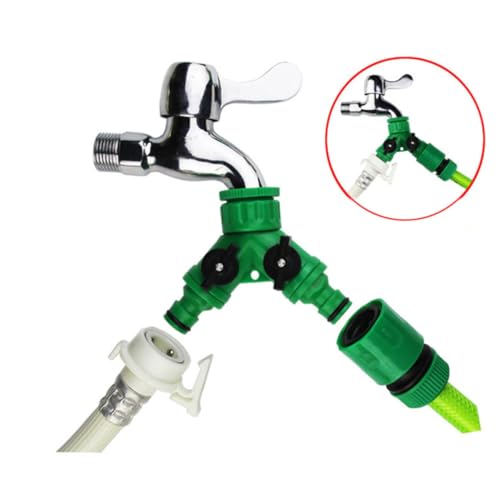 GALPADA Schlauchverbinder Gartenschlauchadapter Abs Material Anschluss Kugeldesign Für Gartenschläuche Splitter Verteiler von GALPADA