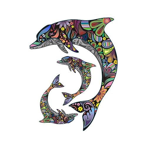 GALPADA Abstrakter Wandaufkleber Delphinform Kreative Mandala Wanddekoration Abnehmbarer Sticker für Badezimmer Fliesen und Metalloberflächen GALPADA Abstrakter Wandaufkleber Delphinform Kreative Mandala Wanddekoration Abnehmbarer Sticker für Badezimmer Fliesen und Metalloberflächen von GALPADA