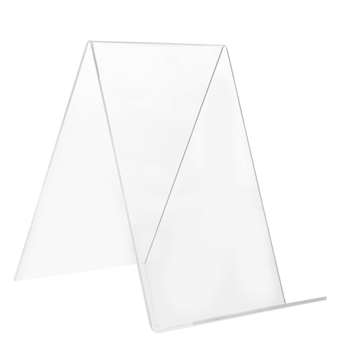 GALPADA Acryl Bücherregal Transparenter Buchständer für Schreibtisch Praktischer und Dekorativer Buchhalter für Bibliotheken und Wohnräume Hochwertiges Material Stabil und Langlebig von GALPADA
