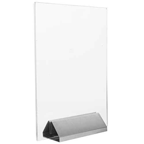 GALPADA Acryl Schilderhalter Tischaufsteller aus für Restaurant Büro Hotel Stabiler Display Ständer Einfaches Einlegen von Preisschildern Langlebig GALPADA Acryl Schilderhalter Tischaufsteller aus für Restaurant Büro Hotel Stabiler Display Ständer Einfaches Einlegen von Preisschildern Langlebig von GALPADA