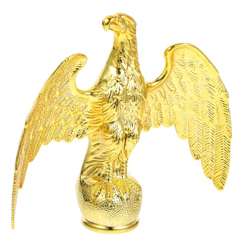 GALPADA Adler Fahnenmast Kopf Ornament aus Robustem Kunststoff Wetterfest für Garten und Außenbereich Dekorativer Flaggenmast Aufsatz für Konferenzhalle und Außenplatz von GALPADA
