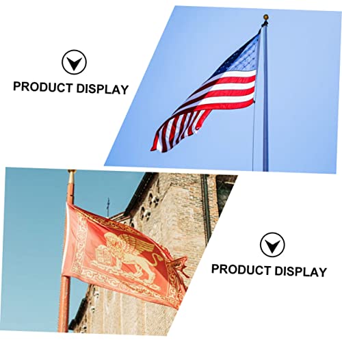 GALPADA Aluminium Fahnenmast Befestigungsring Rotierender Flaggenhalter Langlebiger Fahnenmastclip Ersatz für Standard Fahnenstangen Zubehör Fahnenmasten von GALPADA