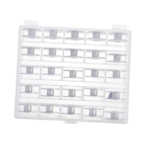 GALPADA Aluminium Nähmaschinen Unterfadenspulen mit Aufbewahrungsbox Transparente Spulen für Brother Singer Praktisches Zubehör für Flache Haushaltsnähmaschinen GALPADA Aluminium Nähmaschinen Unterfadenspulen mit Aufbewahrungsbox Transparente Spulen für Brother Singer Praktisches Zubehör für Flache Haushaltsnähmaschinen von GALPADA