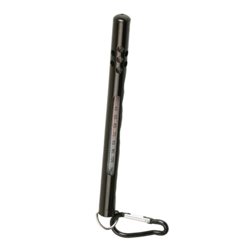 GALPADA Angelfisch-thermometer Bleistift-design mit Schutzgehäuse Metallclip Karabiner Tragbar für Fluss Teichangeln Wasser Temperaturmessung Schwarz GALPADA Angelfisch-thermometer Bleistift-design mit Schutzgehäuse Metallclip Karabiner Tragbar für Fluss Teichangeln Wasser Temperaturmessung Schwarz von GALPADA