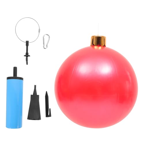 GALPADA Aufblasbare Weihnachtskugel Dekoration PVC Riesen Kugel mit Zubehör Teilen Bunte Outdoor Weihnachtskugeln für Garten Terrasse Festliche Weihnachtsdeko GALPADA Aufblasbare Weihnachtskugel Dekoration PVC Riesen Kugel mit Zubehör Teilen Bunte Outdoor Weihnachtskugeln für Garten Terrasse Festliche Weihnachtsdeko von GALPADA