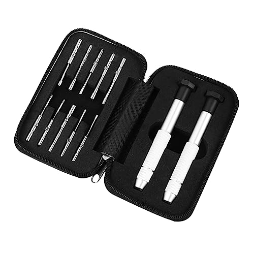 GALPADA Augenbrillen Reparaturset mit Magnetischen Schraubendrehern Schlitz Kreuz Präzisionsbits Stern für Brillen Uhren Elektronik und Haushaltsgeräte von GALPADA