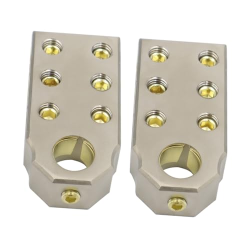 GALPADA Auto batterieanschluss Awg Zinklegierung Klemmen mit Befestigungslöchern Korrosionsbeständig für Pkw Lkw Motorrad Forklift Batterie von GALPADA