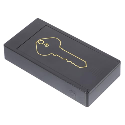 GALPADA Autoschlüsselkasten Autoschlüsselsicherheit Versteckter Autoschlüsselhalter Versteckte Schlüsselaufbewahrung Schlüsselversteck Fürs Auto Versteckte Schlüsselhülle Magnet Schwarz von GALPADA