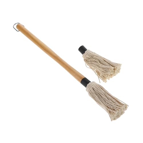 GALPADA Bbq Mop mit Holzgriff Stiel Austauschbare Baumwollköpfe Hitzebeständig Langlebig für Grillen Marinieren Backen Praktische Grillbürste für Sauberes und Vielseitiges Bbq tool GALPADA Bbq Mop mit Holzgriff Stiel Austauschbare Baumwollköpfe Hitzebeständig Langlebig für Grillen Marinieren Backen Praktische Grillbürste für Sauberes und Vielseitiges Bbq tool von GALPADA