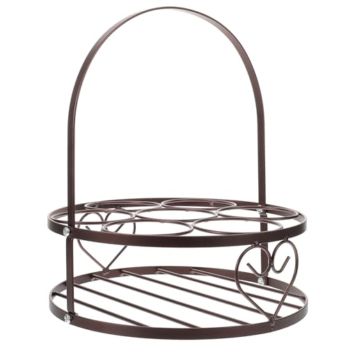 GALPADA Bierkorb mit Tragegriff Praktischer Flaschenhalter für Bierflaschen Metall Bierträger für Partys und für Männer und von GALPADA