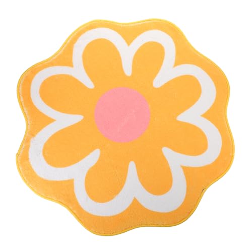 GALPADA Blumenförmige Rutsch Bodenmatte Dekorativer Teppich für Wohnzimmer Schlafzimmer und Hotel Pflegeleicht GALPADA Blumenförmige Rutsch Bodenmatte Dekorativer Teppich für Wohnzimmer Schlafzimmer und Hotel Pflegeleicht von GALPADA