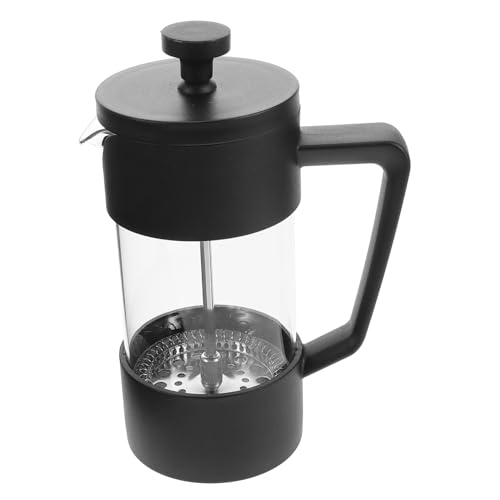 GALPADA Borosilikat Kaffeebereiter Handpress Kaffeekanne mit Fortschrittlichem Filtersystem für Heiße und Kaffeezubereitung für Zuhause und Reisen von GALPADA