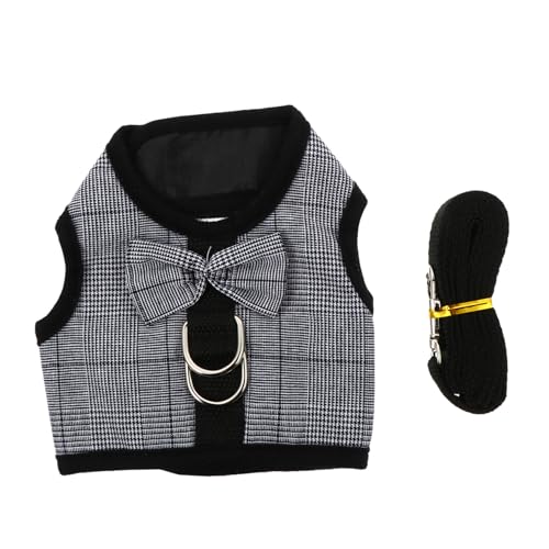 GALPADA Bunny Harness Leash Small Animal Breathable Vest Leash Kaninchen Geschirr Leine für Zwergkaninchen Haustier Spaziergang Zubehör von GALPADA