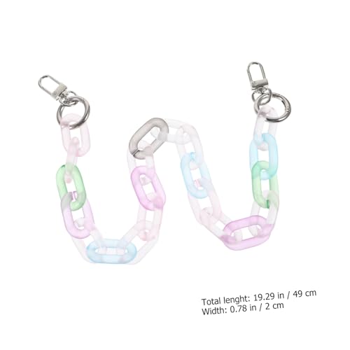 GALPADA Bunte Matte Transparente Acryl Taschenkette mit Abnehmbaren Haken Modischer Schulterriemen Ersatz Vielseitiges Accessoire für Handtaschen und Umhängetaschen Einfach zu Befestigen GALPADA Bunte Matte Transparente Acryl Taschenkette mit Abnehmbaren Haken Modischer Schulterriemen Ersatz Vielseitiges Accessoire für Handtaschen und Umhängetaschen Einfach zu Befestigen von GALPADA