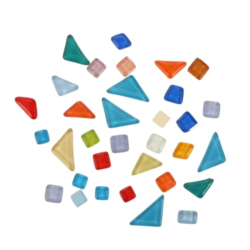 GALPADA Bunte Mosaiksteine Glassteine zum Basteln DIY Kreative Handwerksmaterialien für Dekoration Hitzebeständig und Langlebig Unregelmäßige Formen für Erwachsene von GALPADA