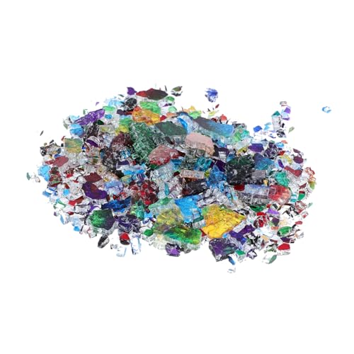 GALPADA Bunte Unregelmäßige Ice Crack Mosaiksteine pro Packung Leichte DIY Bastelstücke für Kreative Wanddekoration und Mosaikgestaltung von GALPADA