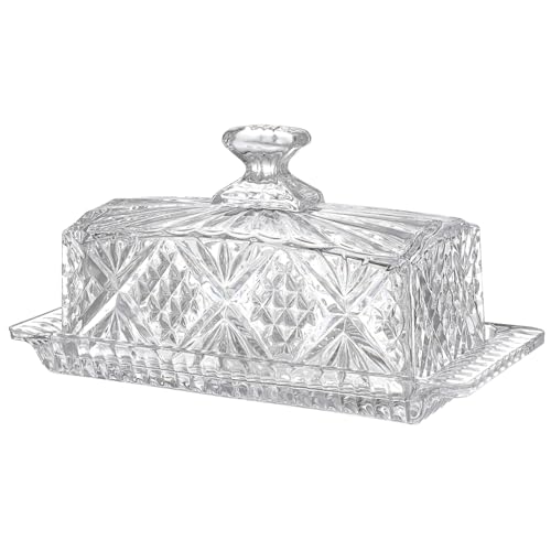 GALPADA Butterdose aus mit Deckel Eleganter Butterbehälter für Kühlschrank für Aufbewahrung von Butter und Käse Langlebiges und Hochwertiges Material und Praktisch von GALPADA