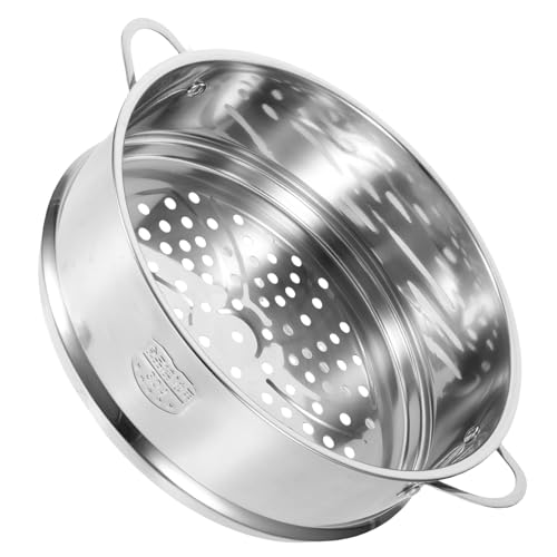 GALPADA Dampfgarer Aus Edelstahl Dampfkorb Dampfgestell Küchendampfer Gemüsedampfkorb Stapelbarer Dampfkorb Dampfeinsatzpfanne Stahldampfkorb Netz Kochgeschirr Silber von GALPADA