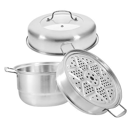 GALPADA Dampfgarer Lagig mit Deckel Vielseitiger Steamer Topf für Gas und Elektroherde Heißer Griff Multifunktional zum Dämpfen Suppen Kochen und Dünsten im Haushalt GALPADA Dampfgarer Lagig mit Deckel Vielseitiger Steamer Topf für Gas und Elektroherde Heißer Griff Multifunktional zum Dämpfen Suppen Kochen und Dünsten im Haushalt von GALPADA