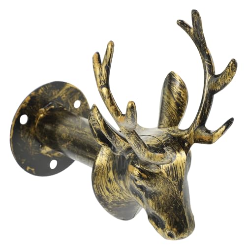 GALPADA Dekorativer Wandhaken in Goldbronze Kompakter Kleiderhaken für Schlafzimmer und Flur Multifunktionaler Wandhalter für Mantel Tasche Handtuch Einfache Montage Platzsparend von GALPADA