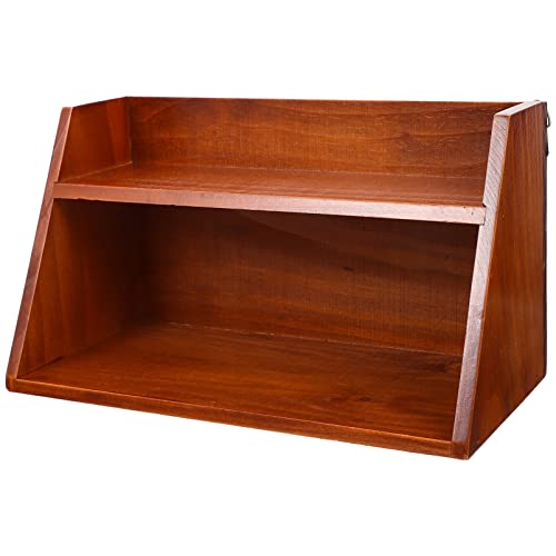 GALPADA Desktop-Rack Groß Schreibtisch Regale Und Desktop - Regalorganisator Desktop-Organizer- Handwerk Gestelle Halter Tischplatte Desktop-lagerregal-Organizer Hölzern von GALPADA