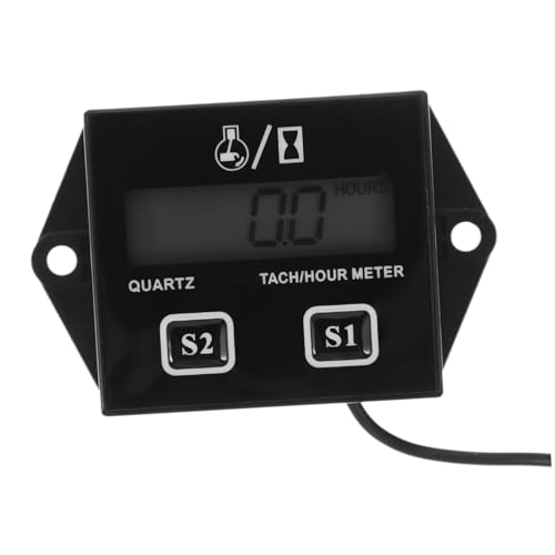 GALPADA Digitaler Induktiver Tachometer mit Stundenzähler für Kleine Motoren Kompakt und Robust Geeignet für Kettensägen Rasenmäher Atv und Vielseitige Motorgeräte GALPADA Digitaler Induktiver Tachometer mit Stundenzähler für Kleine Motoren Kompakt und Robust Geeignet für Kettensägen Rasenmäher Atv und Vielseitige Motorgeräte von GALPADA