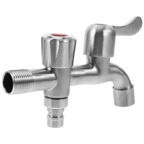 GALPADA Doppelter Wasserabfluss Wasserhahn Frostsicherer Außenhahn für Waschmaschinen und Industrielle Anwendungen für Garten und Autowäsche GALPADA Doppelter Wasserabfluss Wasserhahn Frostsicherer Außenhahn für Waschmaschinen und Industrielle Anwendungen für Garten und Autowäsche von GALPADA