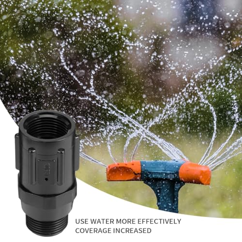 GALPADA Druckminderer Tropfbewässerung Druckregler Psi Wasserdruckregulierung Schlauchanschluss Robust für Garten Landwirtschaft Park Einfache Installation Langlebig Schwarz von GALPADA