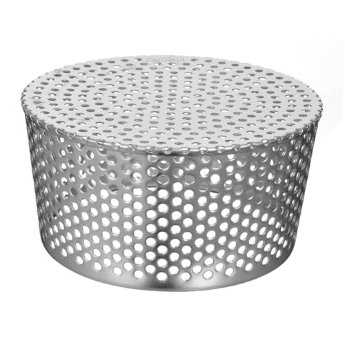 GALPADA Edelstahl Bodenablauf Abdeckung Filter Anti Regenwassersammler Atmungsaktiv Für Garten Terrasse Keller von GALPADA