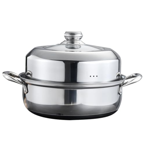 GALPADA Edelstahl Dampfgarer Doppelstöckig Mehrzweck Kochtopf Hochtemperaturbeständig Vielseitiger Dampftopf Für Gemüse Suppe Hot Pot Robust Langlebig Hausgebrauch GALPADA Edelstahl Dampfgarer Doppelstöckig Mehrzweck Kochtopf Hochtemperaturbeständig Vielseitiger Dampftopf Für Gemüse Suppe Hot Pot Robust Langlebig Hausgebrauch von GALPADA