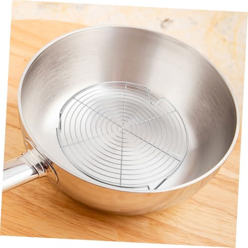 GALPADA Edelstahl Dampfgarer Einsatz mit Drei Füßen Stapelbares Rundgestell für Reiskocher und Schnellkochtopf Vielseitiges Kochgestell für Dünsten Backen Grillen Stabile Küchenhilfe von GALPADA