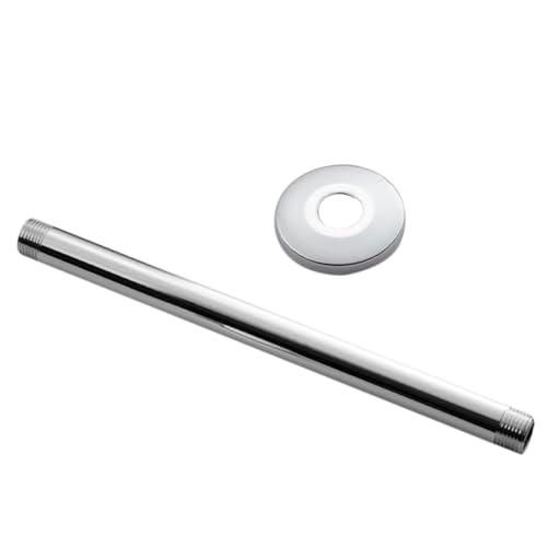 GALPADA Edelstahl Duscharm Verlängerung Deckenmontage Wandanschluss Rostfrei Badezimmer Zubehör Deckenbrause Halterung Leicht Installierbar Stabil von GALPADA