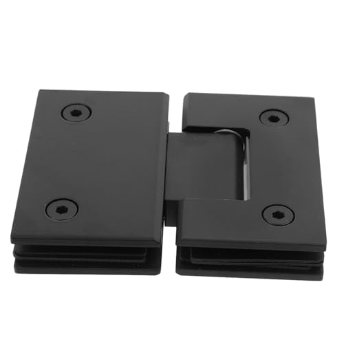 GALPADA Edelstahl Duschkabinen Scharnier mit Öffnung Schwarze Glas Türklemme für Glas Rostfrei Stabiler Halt Modernes Design Langlebig und Verformungsfrei Geeignet für Rahmenlose GALPADA Edelstahl Duschkabinen Scharnier mit Öffnung Schwarze Glas Türklemme für Glas Rostfrei Stabiler Halt Modernes Design Langlebig und Verformungsfrei Geeignet für Rahmenlose von GALPADA