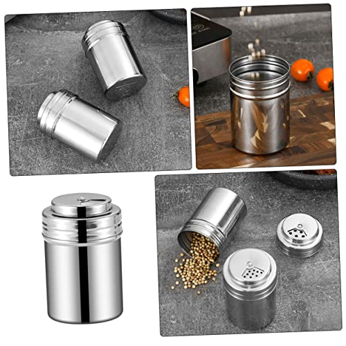 GALPADA Edelstahl Gewürzbehälter Salzstreuer mit Deckel Luftdichter Pfefferstreuer für Küche und Esszimmer Praktischer Gewürzstreuer zur Aufbewahrung von Salz Pfeffer und Zucker GALPADA Edelstahl Gewürzbehälter Salzstreuer mit Deckel Luftdichter Pfefferstreuer für Küche und Esszimmer Praktischer Gewürzstreuer zur Aufbewahrung von Salz Pfeffer und Zucker von GALPADA