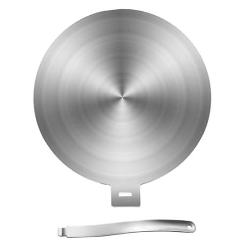 GALPADA Edelstahl Induktionskochfeld Adapterplatte Wärmediffusor Heat Diffuser Platte für Gas Elektro Induktionsherde Effiziente Hitzeverteilung Schnelles Auftauen Langlebig und von GALPADA