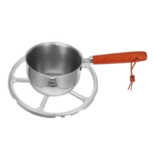 GALPADA Edelstahl Mini Milchtopf Kleiner Butter Schmelztopf mit Doppel Ausguss für Öl Schokolade Butter Erhitzen Kompakter Tragbarer Kochtopf für Zuhause und Unterwegs von GALPADA