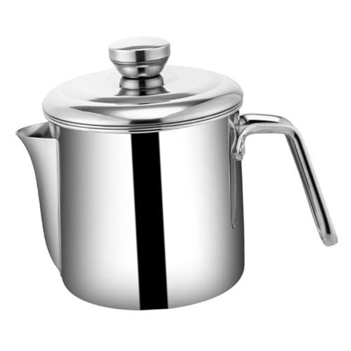 GALPADA Edelstahl Ölfilterkanne mit Sieb und Deckel Rostfrei Vielseitiger Fettabscheider für Küche und Haushalt Abnehmbar Leicht zu Reinigen Geeignet für Öl Suppe und Säfte GALPADA Edelstahl Ölfilterkanne mit Sieb und Deckel Rostfrei Vielseitiger Fettabscheider für Küche und Haushalt Abnehmbar Leicht zu Reinigen Geeignet für Öl Suppe und Säfte von GALPADA