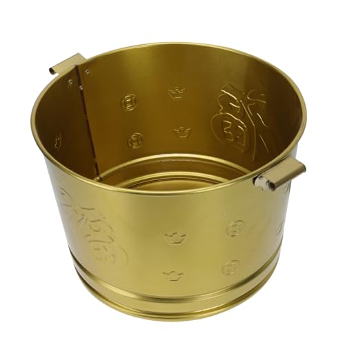 GALPADA Edelstahl Opferkübel Goldfarben Großer Papierverbrennungseimer Langlebig Praktischer Brennbehälter für Traditionelle Chinesische Zeremonien von GALPADA