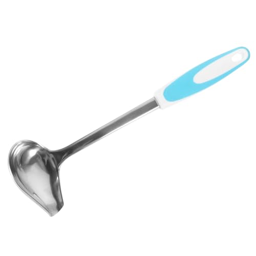 GALPADA Edelstahl Soßenlöffel mit Ausgießer Anti rutsch Küchenlöffel Multifunktional für Haushalt Restaurant Küche Blau GALPADA Edelstahl Soßenlöffel mit Ausgießer Anti rutsch Küchenlöffel Multifunktional für Haushalt Restaurant Küche Blau von GALPADA