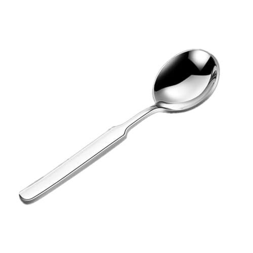 GALPADA Edelstahl Suppenlöffel Glatt Poliert Praktischer Haushaltsslöffel Servierlöffel Buffet Küchenutensil Spülmaschinenfest Einfache Reinigung Stilvoller Design von GALPADA